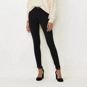 L.C. 12* Black thick jegging button/zipper* Super Stretch* Like New